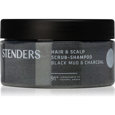 Stenders Black Mud & Charcoal čisticí peeling na vlasy 300 g