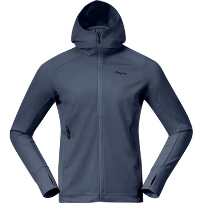 Bergans Мъжко вълнено яке Bergans Rabot Merino Tech Midlayer Hoodie Merino hoodie - Granite Blue - размер XL (005-7029-0114)