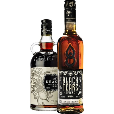 Kraken Black Spiced + Black Tears Spiced 1,4 l (set 1 x 0.7 l, 1 x 0.7 l)