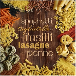 Styler Картина върху стъкло 30x30 cm Pasta - Styler (GL-18372)