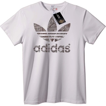 NOONEBRAND Тениска Adidas шарено лого - 2XL, Black
