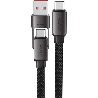 Acefast C13-04 USB-C – USB-A / USB-C 480Mb/s 3A 1,2m černý
