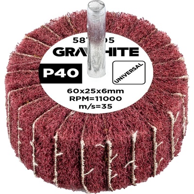 Graphite Lamelový kotúč 60 x 25 x 6 mm P40 58T405
