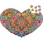 Milliwood Дървен пъзел Milliwood, Peace and Harmony, 150 части - Мандала - Сърце (S-Mandala-5068) - homeshop
