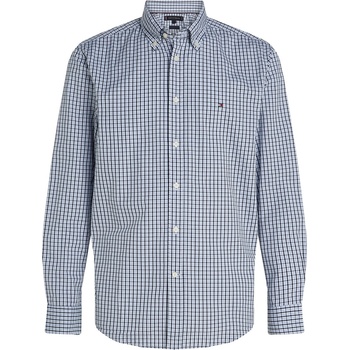 Tommy Hilfiger Men's Flex Poplin Gingham Long-Sleeve Patterned Shirt - Sweet Blue 0G1