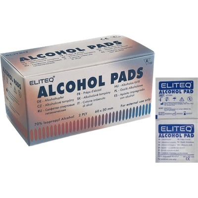 Eliteq Gázový tampón s alkoholom 100 ks