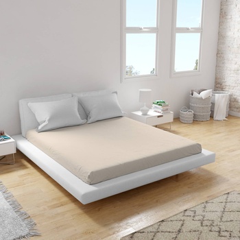 Png Панагюрище Долен чаршаф с ластик 165/200/20 см екрю 100% памук