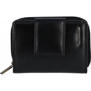 Malá a praktická dámská kožená peněženka Lili černá