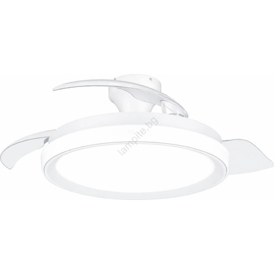 Philips - димируемо LED таванно осветително тяло с вентилатор BLISS LED/35W/230V бяло + дистанционно управление (P7323)