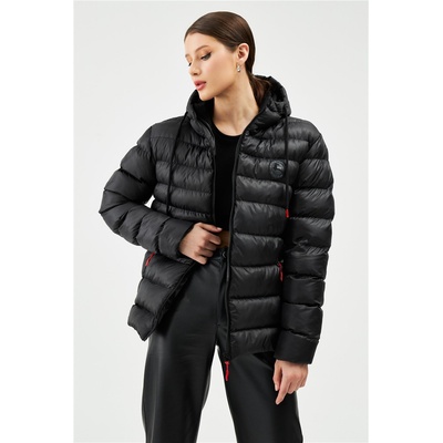 River Club Дамско водонепромокаемо и ветроустойчиво яке с качулка bm-220 - Черно #408620 (408620_Черно)