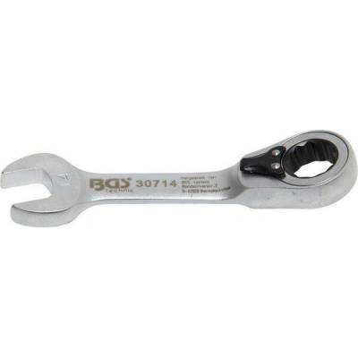 BGS technic Očkoplochý klíč 14 mm s ráčnou, extra krátký BGS 30714