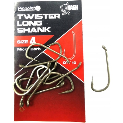 Kevin Nash Twister Long Shank Micro Barbed vel.5 10 ks