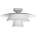Luminex Плафон PLATO 1xE27/15W/230V, Ø 32 см, бял (LU4492)