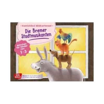 Die Bremer Stadtmusikanten. Kamishibai Bildkartenset.
