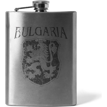 Image 1 of DRAGOWA Гравирана плоска бутилка български герб 210 ml (36437)