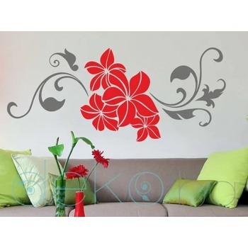 Image 1 of Екзотични цветя със стъбла в два цвята (3156)