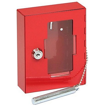 Požiarna oceľová skrinka so sklom a kladivkom RICHTER TS.1021.GLASS