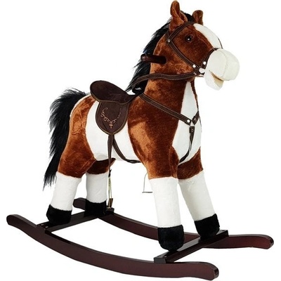 Lean Toys hojdací koník Pony 74 cm svetlo hnedý