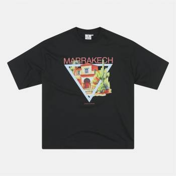 Rose London Тениска Rose London Marrakech T-shirt - Black