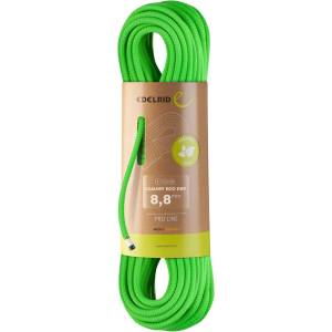 Edelrid Единично въже Edelrid Canary Eco Dry 8, 8 mm Single rope - Neon Green - размер 50 m (308-0428-0113)