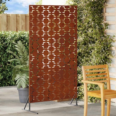 OMAXI Zahradní paravan 100 x 50 x 180 cm Rezavá 281906
