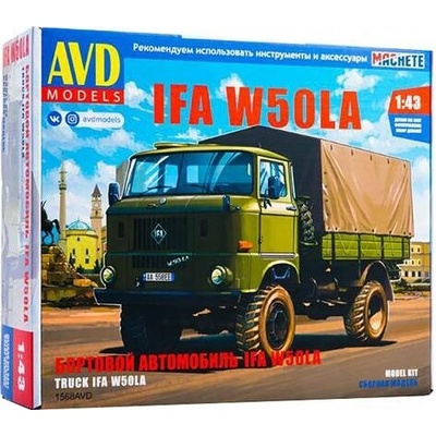 AVD Stavebnice IFA W50LA s plachtou 1:43