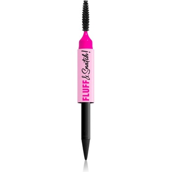 NYX Professional Makeup Fluff & Snatch молив за вежди с пудра ефект цвят Black 1 гр
