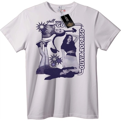 NOONEBRAND Тениска Olivia Rodrigo музика - 2XL, White