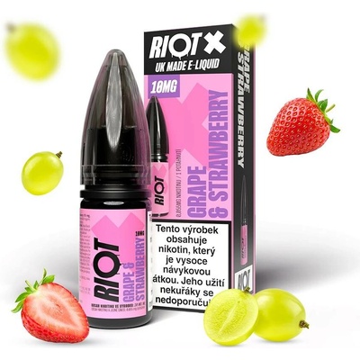 Riot X Salt Grape & Strawberry 10 ml 10 mg