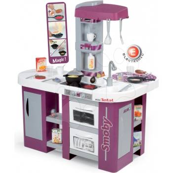 Smoby 311005 elektronická TEFAL STUDIO XL fialovo-strieborná s jedálňou opečenými potravinami a chladničkou zvuková + 36 doplnkov 100 cm výšk