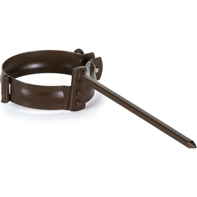 Evromat Objímka s tŕňom pre odkvapový zvod 100 mm 200 mm pozink lak RAL 8017 hnedá