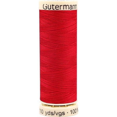 Polyesterové nitě návin 100 m Gütermann univerzální, střední, 909 High Risk Red