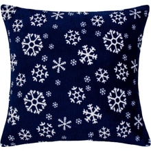 Domarex vankúš Snowflakes navy 40x40