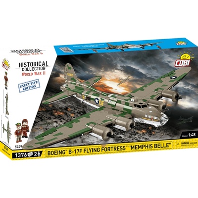 Cobi 5749 World War II Americké diaľkové bombardovacie lietadlo Boeing B-17F Lietajúci pevnosť (Memphis Belle)