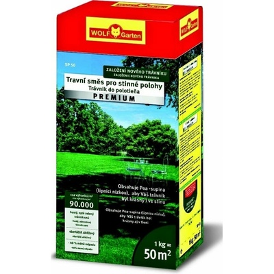 WolfGarten SP 50 trávnik do tieňa aj slnko Premium na 50m2, 1kg 3820836