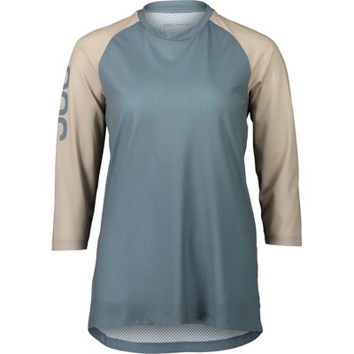 POC W's MTB Pure 3/4 Jersey Calcite Blue/Light Sandstone Beige