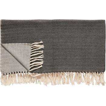 Hübsch Карирано одеяло Hübsch с ресни антрацит (390605)
