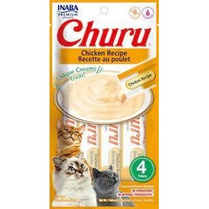 Inaba Foods Churu Puree Kitten Chicken Recipe - Кремообразно лакомство за котенца с пилешко 4 бр