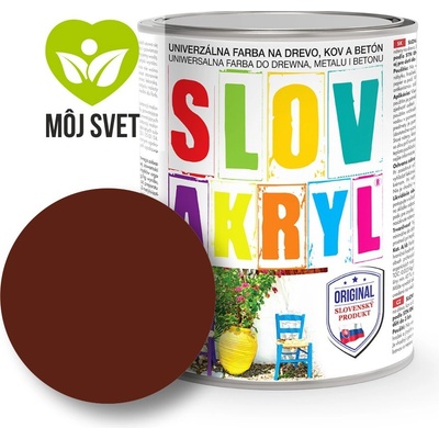 Slovlak Slovakryl 0,75 Kg hnedý