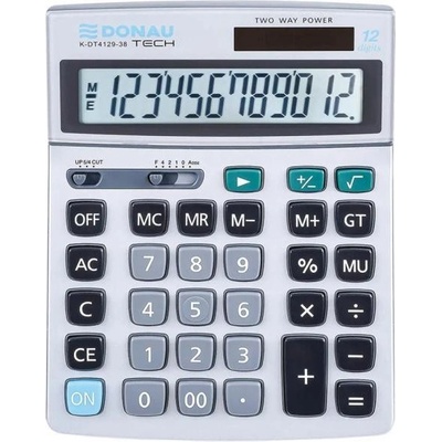 Donau Kalkulačka Tech K-DT4129 stříbrná