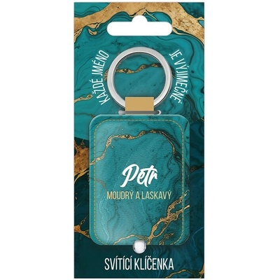 Přívěsek na klíče Nekupto Svítící se jménem Petr