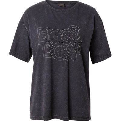 BOSS Тениска 'C_Eband_1' черно, размер S