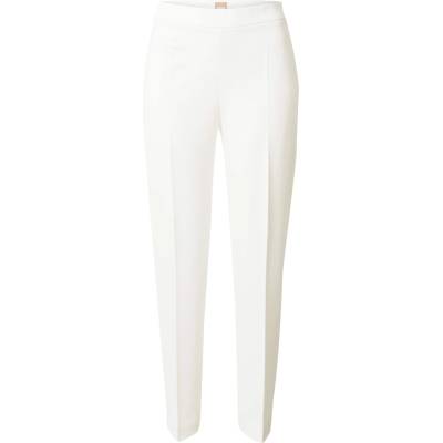 BOSS Панталон с ръб 'tilunara' бяло, размер 40