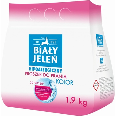 Biały Jeleń hypoalergenný prací prášok na bielu bielizeň 1,9 kg