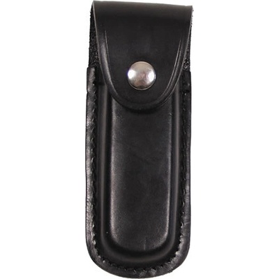 FOX Outdoor Pouzdro na zavírací nůž kožené 13cm ČERNÉ