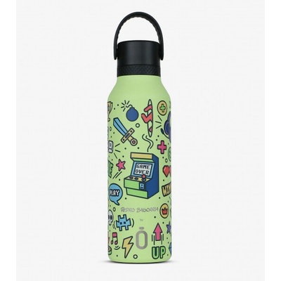 Runbott Mii Nerezová termofľaša 600 ml Retro Gamer Sharp Zelená