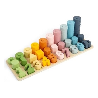 Bigjigs Toys Дървена игра за броене от 1 до 10 -Bigjigs (36011)