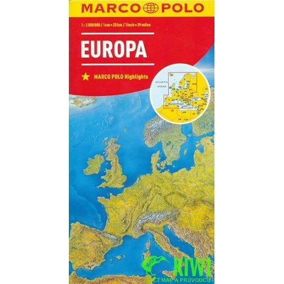 Evropa automapa 1:2,5 Mio