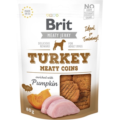 Brit Jerky Snack Пуешко месо с тиква 80г