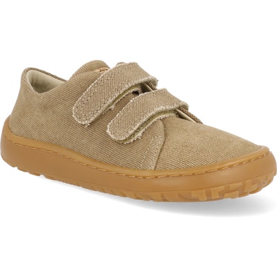 Froddo Barefoot dětské plátěnky Botaniq Beige béžové